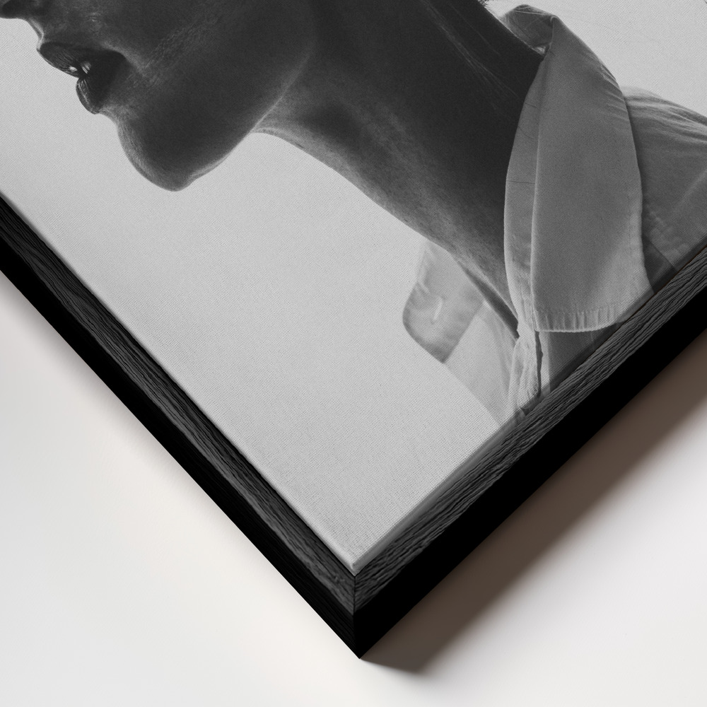 Toile - Zephyr cadre en gros plan - cadre noir