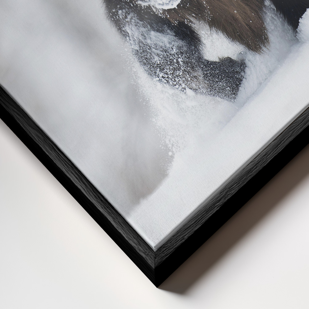Canvas schilderi - Rewilded frame close-up - zwart frame