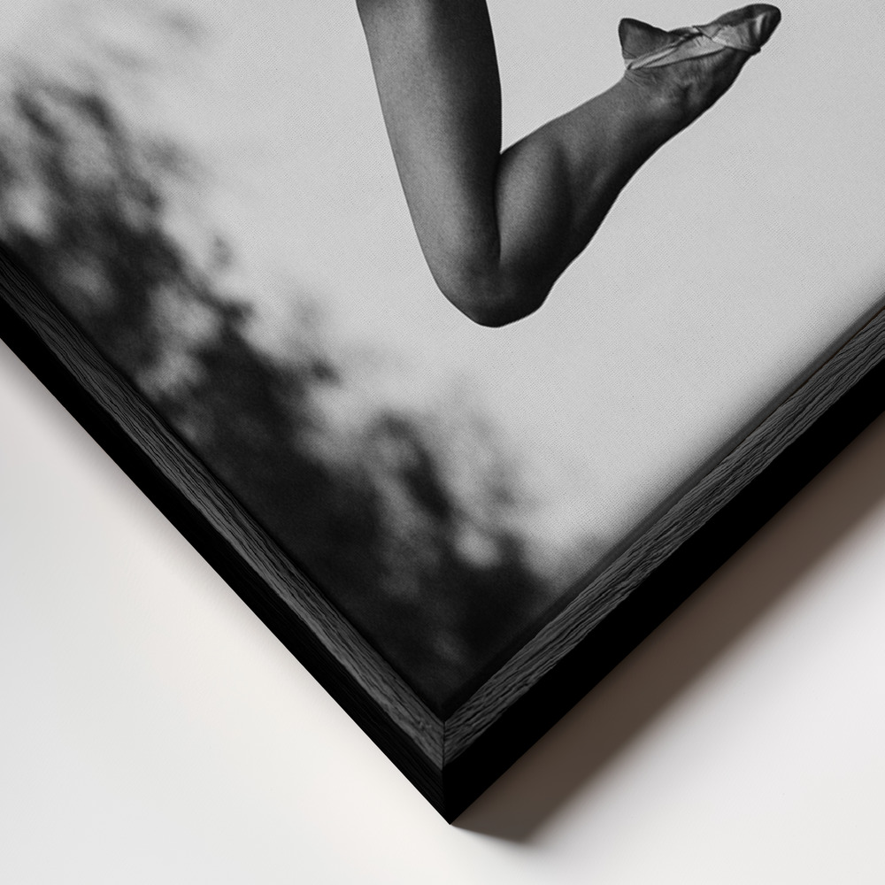 Canvas schilderi - Dance frame close-up - zwart frame