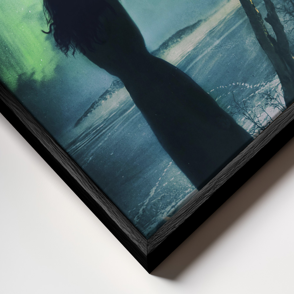 Toile - Arriving somewhere but not here cadre en gros plan - cadre noir