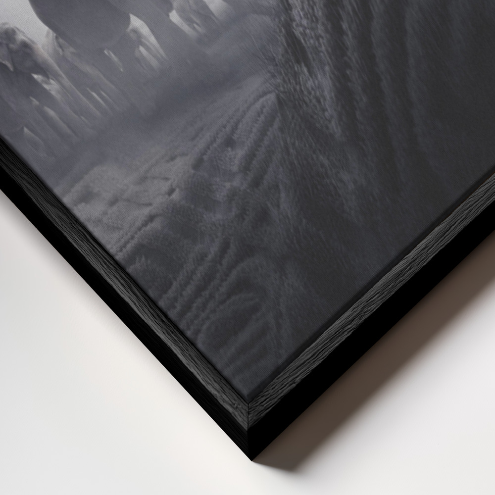Toile - Robin Hood cadre en gros plan - cadre noir