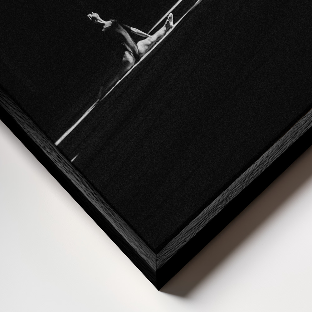 Canvas schilderi - Ballando nella luce frame close-up - zwart frame