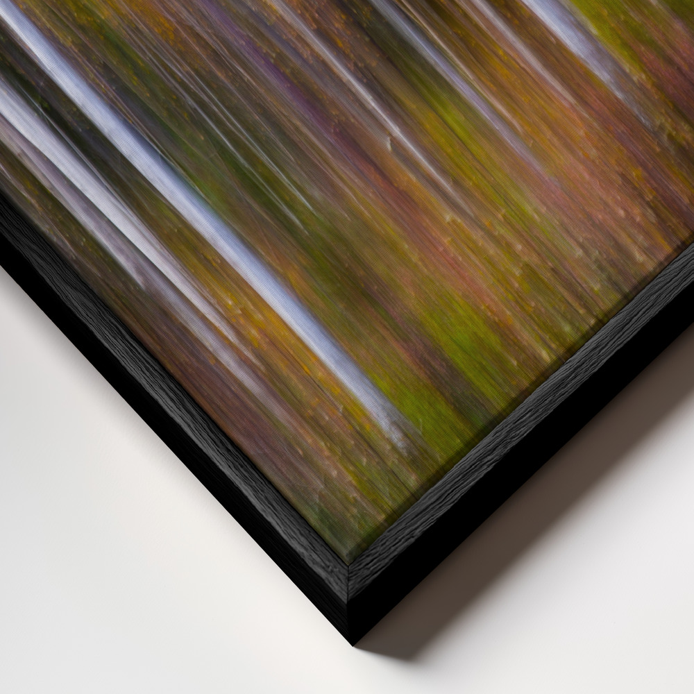 Obraz na płótnie - Abstract Fall zbliżenie ramki - czarna ramka