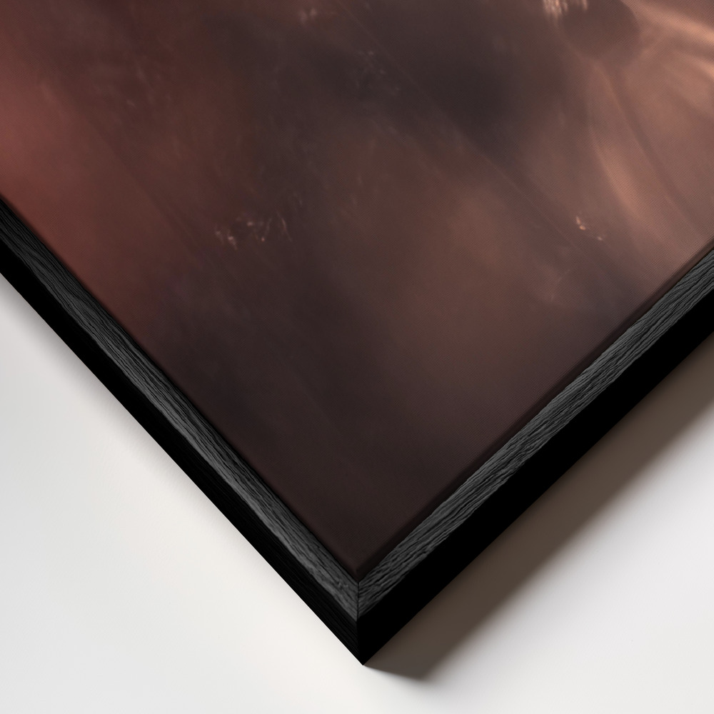 Canvas schilderi - Pyrotechnics frame close-up - zwart frame