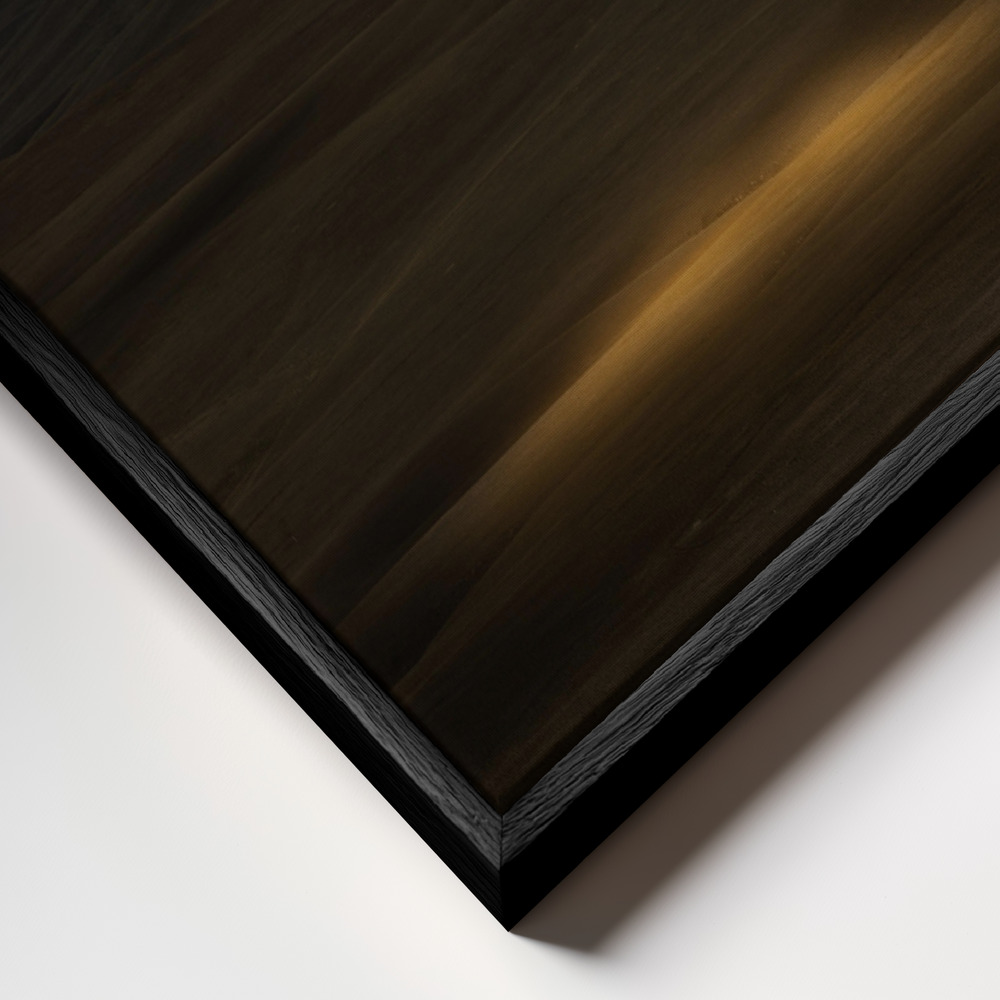 Lienzo - Sleeping Visions primer plano del marco - marco negro