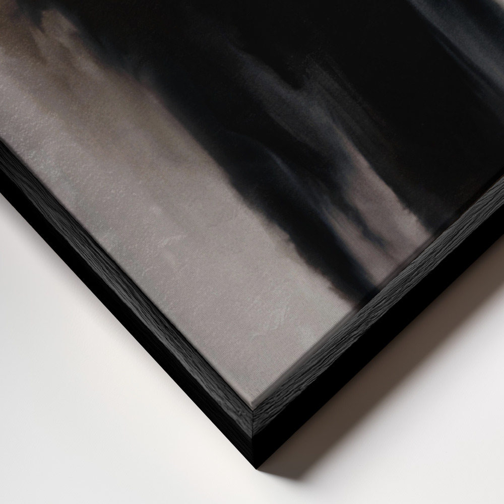 Toile - Shady cadre en gros plan - cadre noir