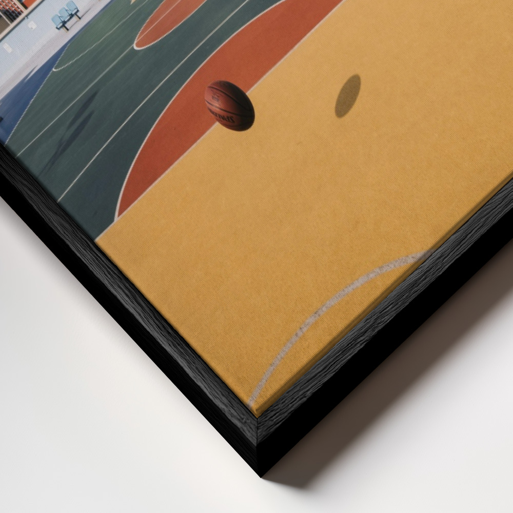 Canvas schilderi - Rainbow frame close-up - zwart frame