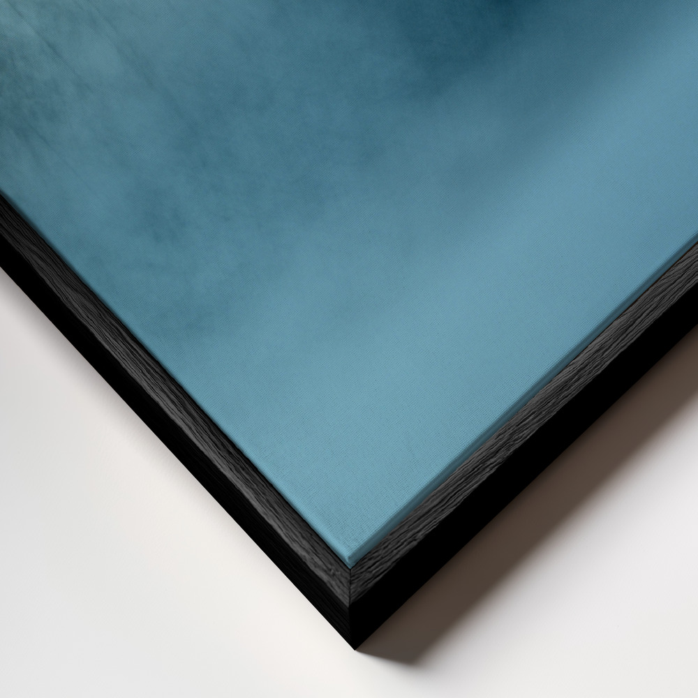 Canvas schilderi - Wintersaga frame close-up - zwart frame