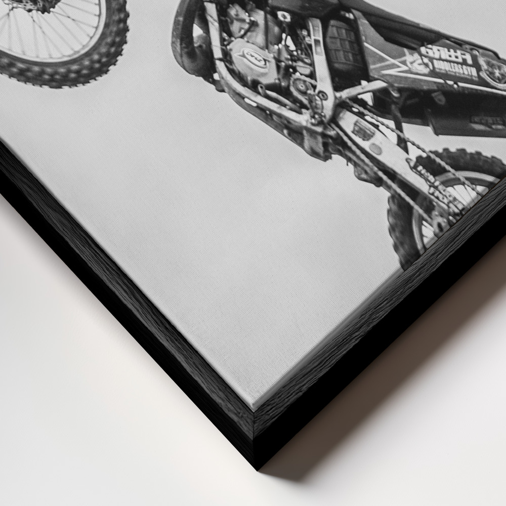 Toile - Battle of transcendence 10 cadre en gros plan - cadre noir