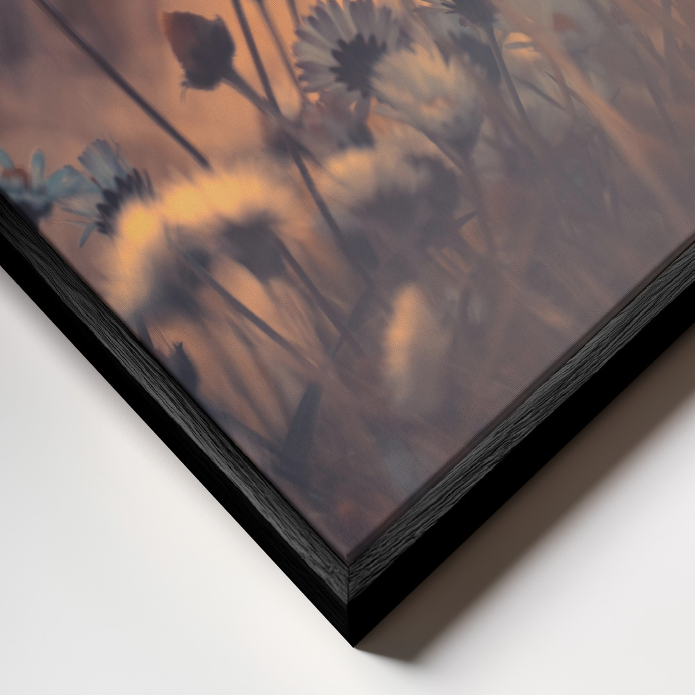 Canvas schilderi - When he saw her frame close-up - zwart frame