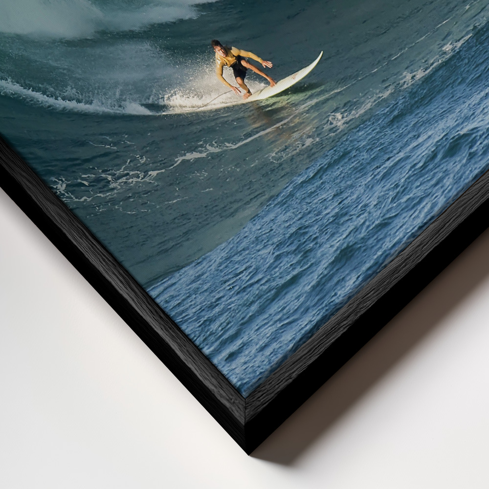 Toile - Cresting the Giant cadre en gros plan - cadre noir