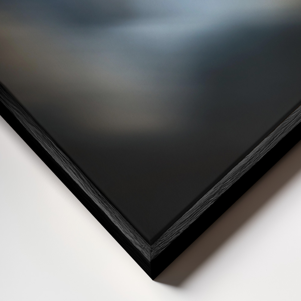 Canvas schilderi - Super blood lunar eclipse frame close-up - zwart frame