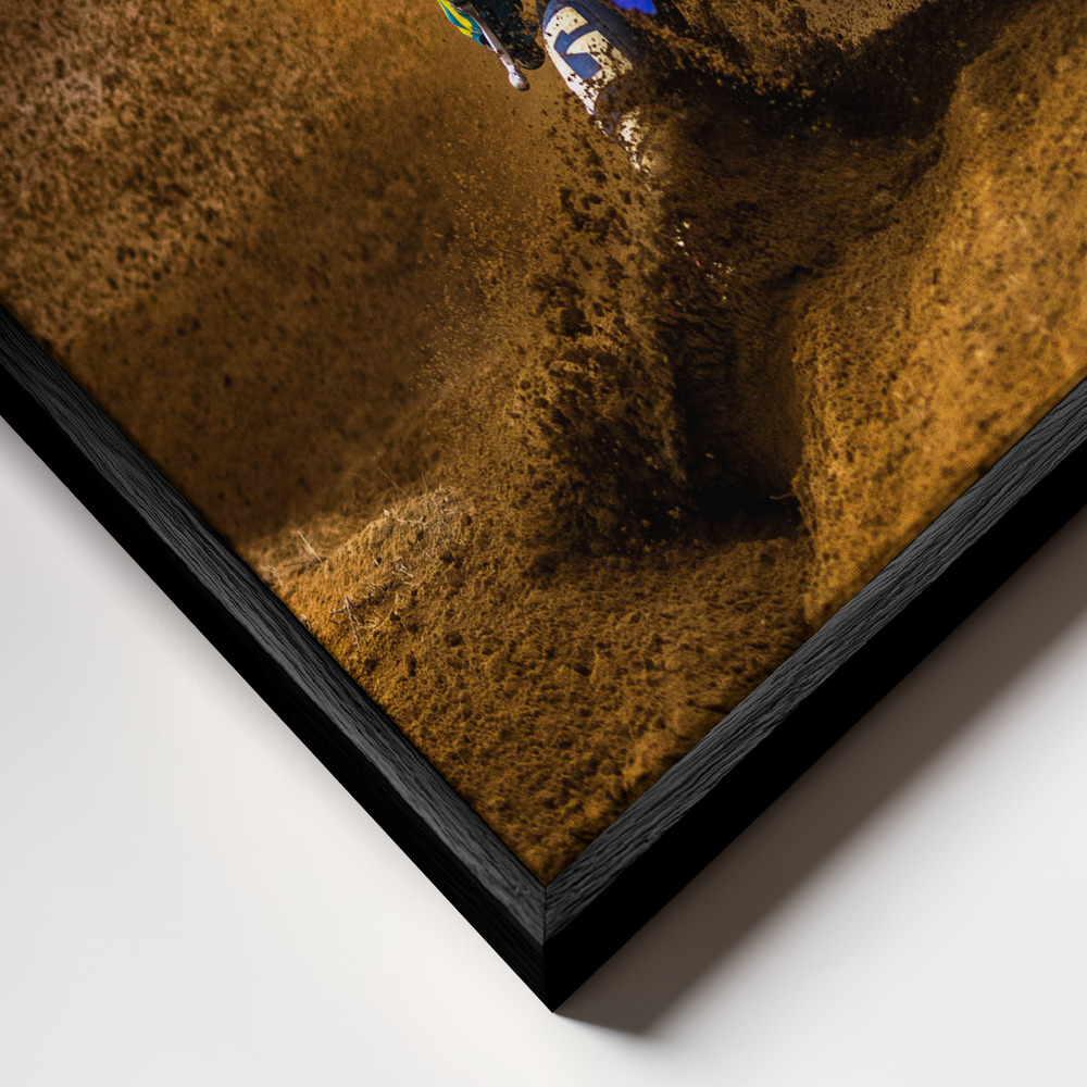 Canvas print - Desert King frame close up - black frame