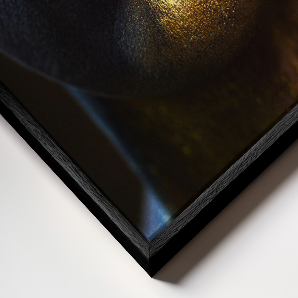 Canvastavla imperfect - Tavla ram närbild - svart ram