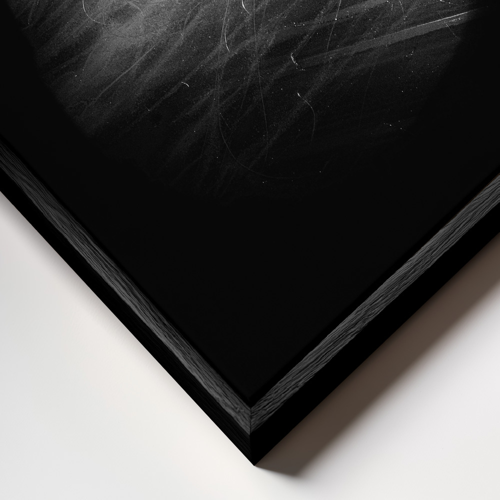 Toile - Satoko cadre en gros plan - cadre noir