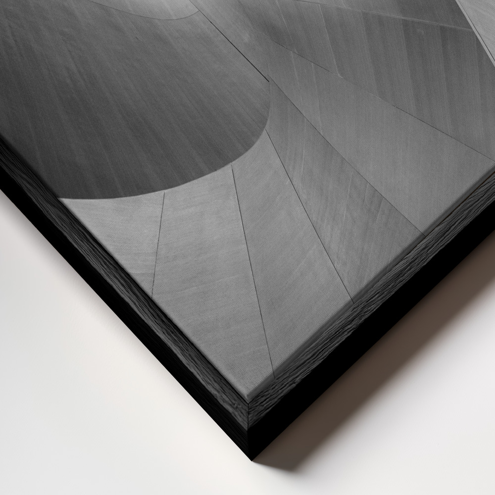 Toile - Curves cadre en gros plan - cadre noir