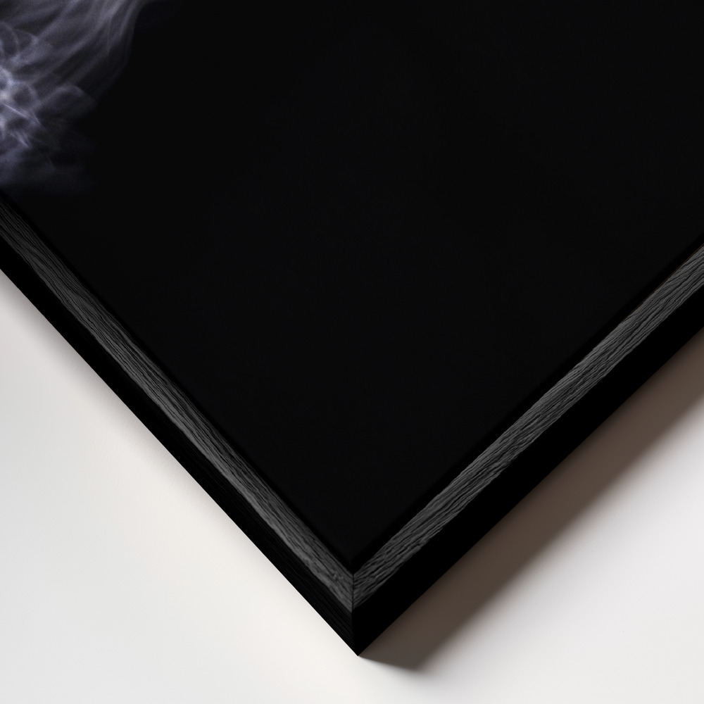 Stampe su tela - Back to the future primo piano della cornice - cornice nera