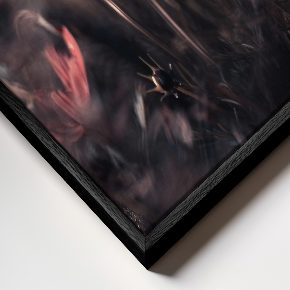 Canvas schilderi - Cosmic Inflation frame close-up - zwart frame