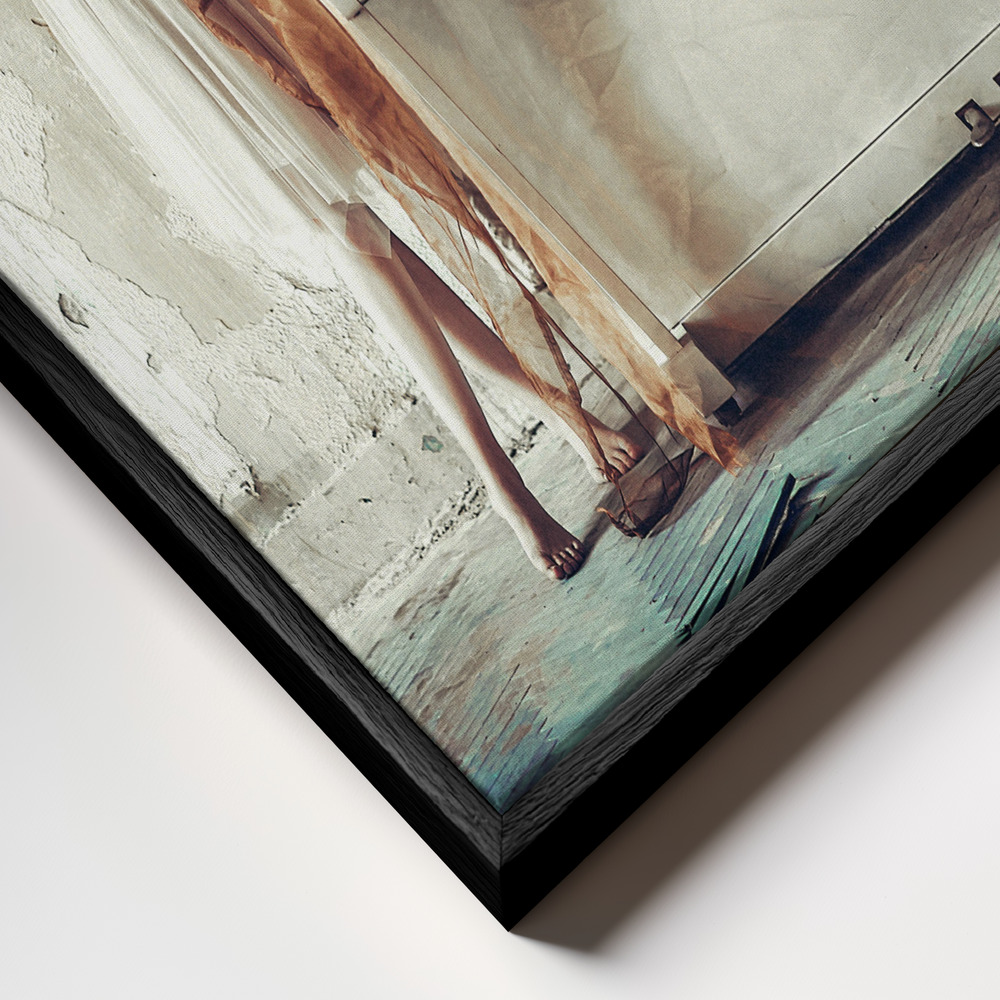 Toile - It is both a blessing And a curse To feel everything So very deeply... cadre en gros plan - cadre noir