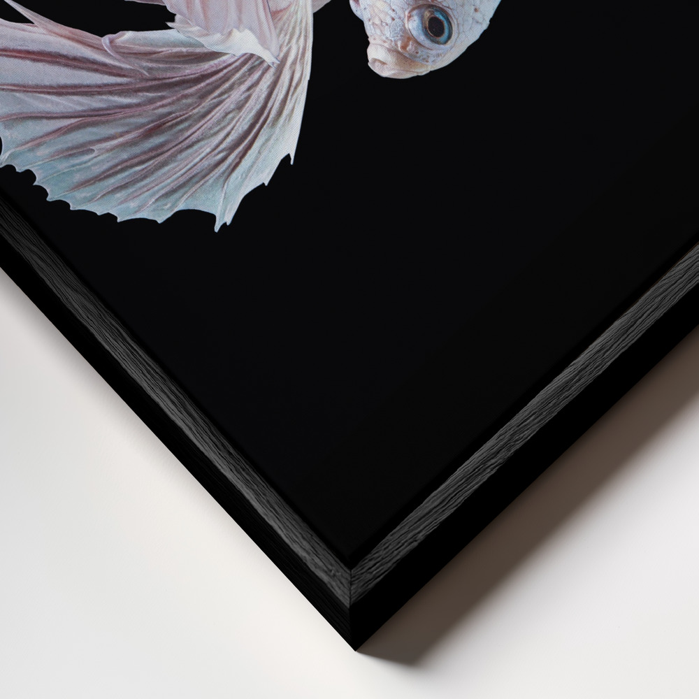 Canvas schilderi - The Love frame close-up - zwart frame