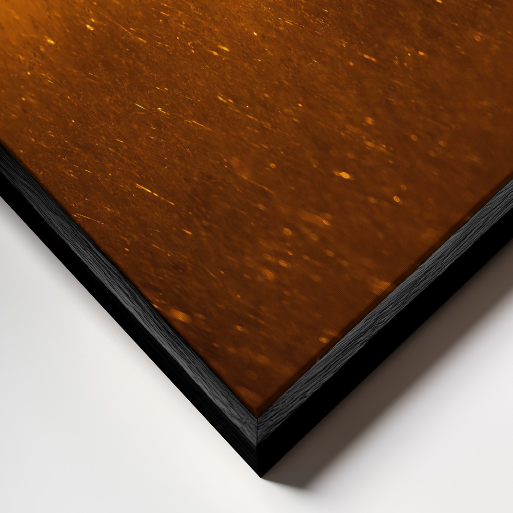 Canvas schilderi - Gold Dust frame close-up - zwart frame