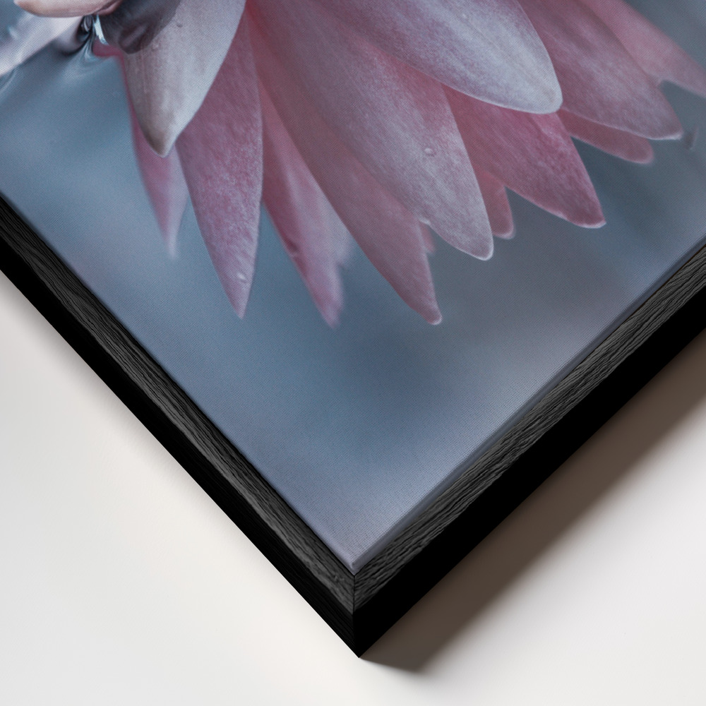 Canvas schilderi - Padmasana frame close-up - zwart frame