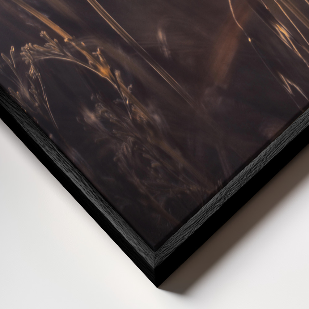 Canvas schilderi - From The Enchanted Secret Garden frame close-up - zwart frame