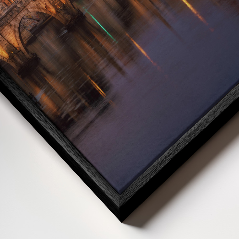 Canvas schilderi - Roma 1. frame close-up - zwart frame