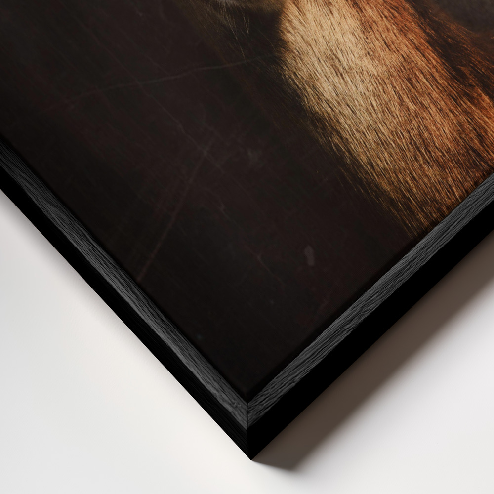 Canvas print - Antelope's Aura frame close up - black frame