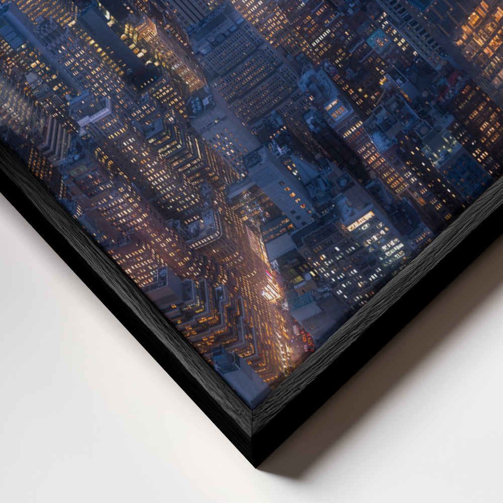 Canvas schilderi - Top II frame close-up - zwart frame