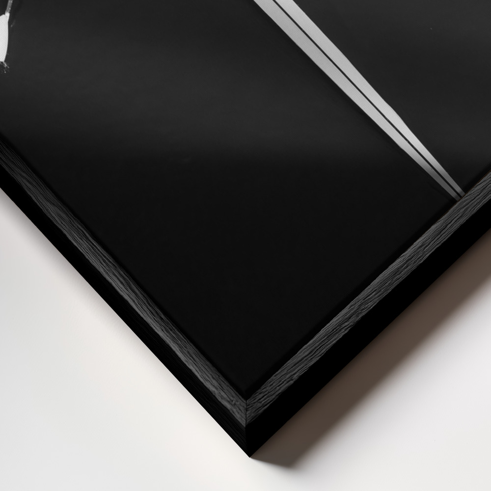 Toile - Boat cadre en gros plan - cadre noir