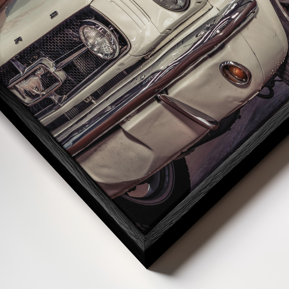 Toile - Baby you can drive my Car ..... cadre en gros plan - cadre noir