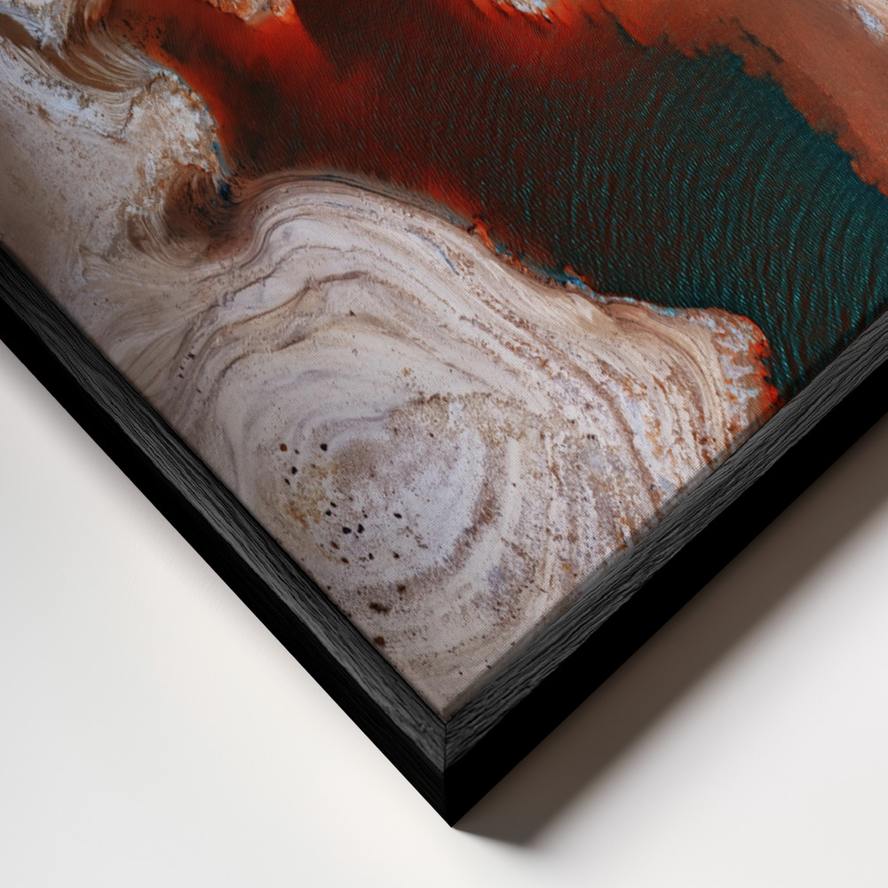 Toile - Some Earth 1. cadre en gros plan - cadre noir
