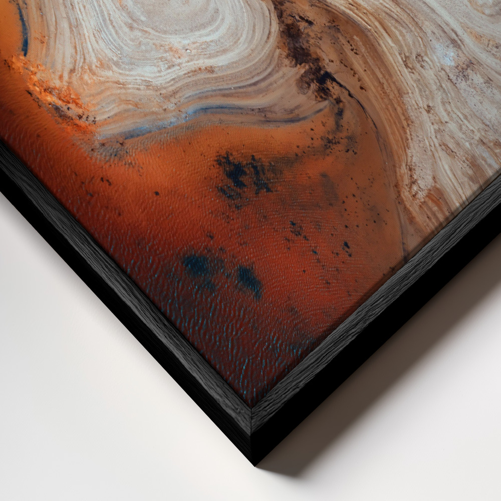 Toile - Some Earth 2. cadre en gros plan - cadre noir