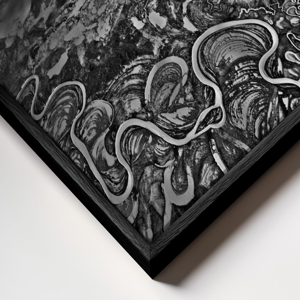 Canvas schilderi - The Diamond Ring Effect (2017) frame close-up - zwart frame