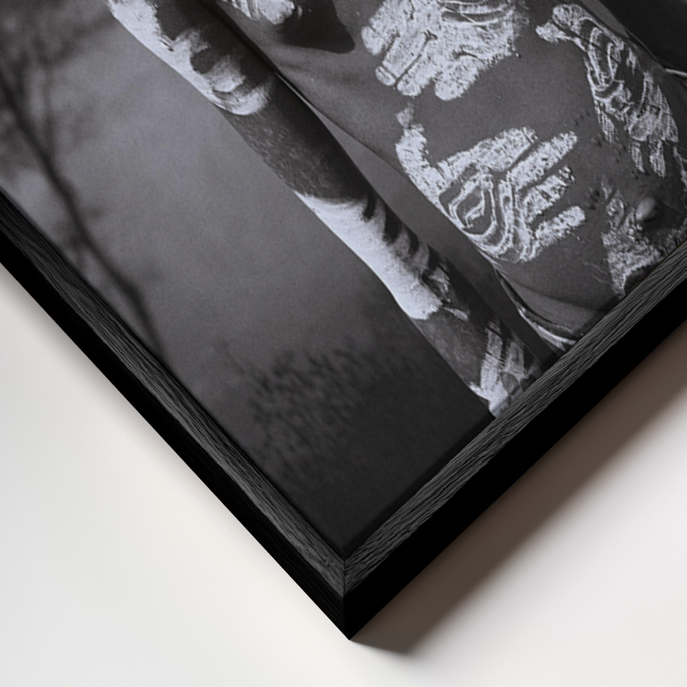 Toile - Mursi teen Mago 3 cadre en gros plan - cadre noir