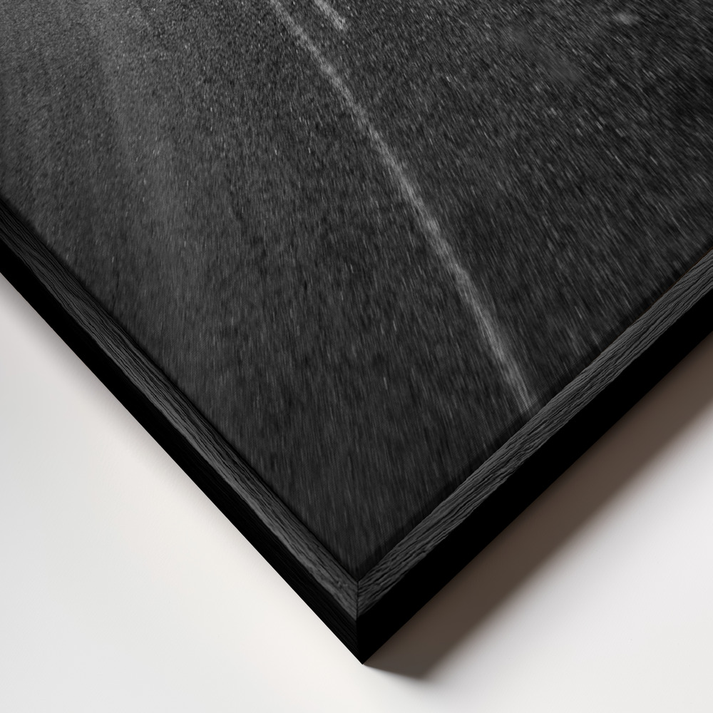 Toile - Bend cadre en gros plan - cadre noir