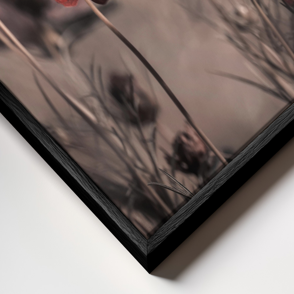 Canvas schilderi - Cosmos 2019 frame close-up - zwart frame