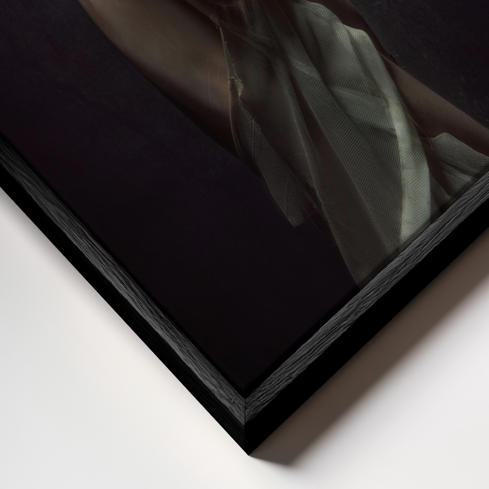Canvas print - In dreams frame close up - black frame