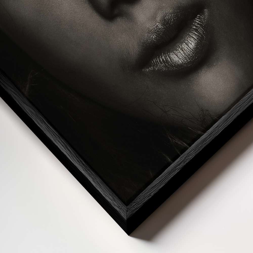 Toile - Arya Dhani Prajitno cadre en gros plan - cadre noir