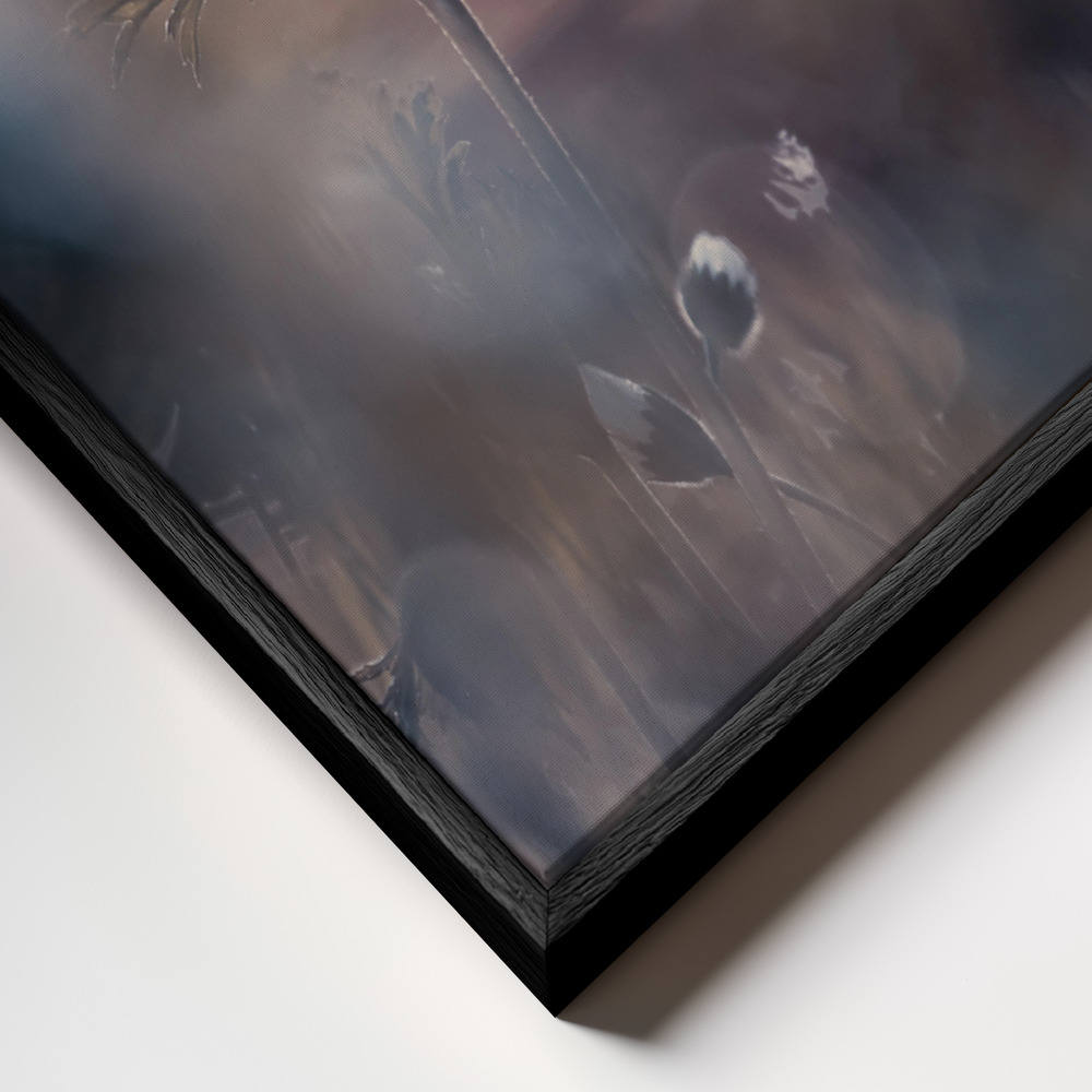 Canvas schilderi - A brighter future frame close-up - zwart frame