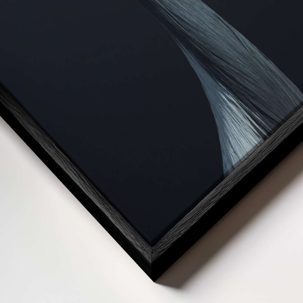 Canvas taulu - La Demoiselle kehys lähikuvassa - musta kehys