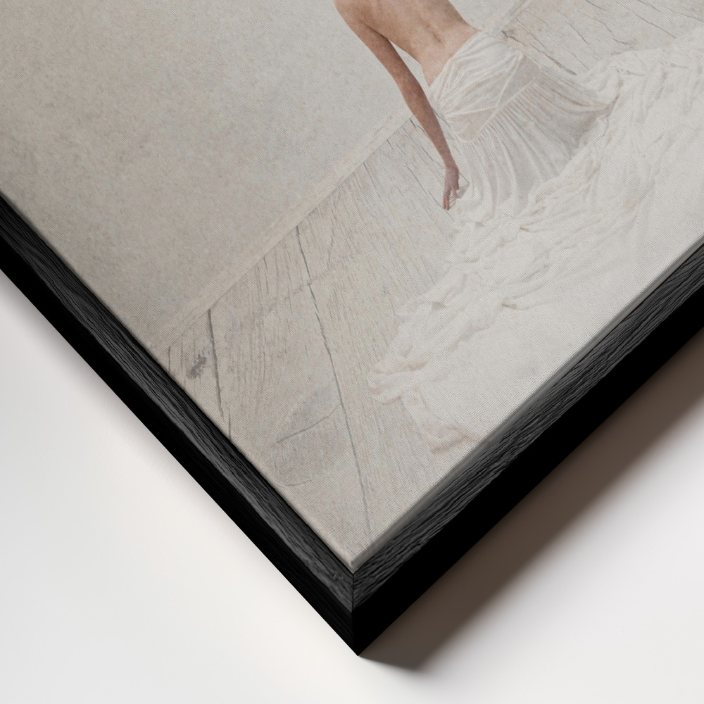 Canvas schilderi - The Gift frame close-up - zwart frame