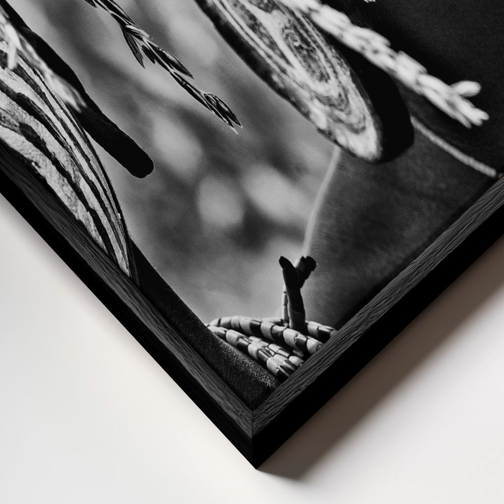 Canvas taulu - Untitled kehys lähikuvassa - musta kehys