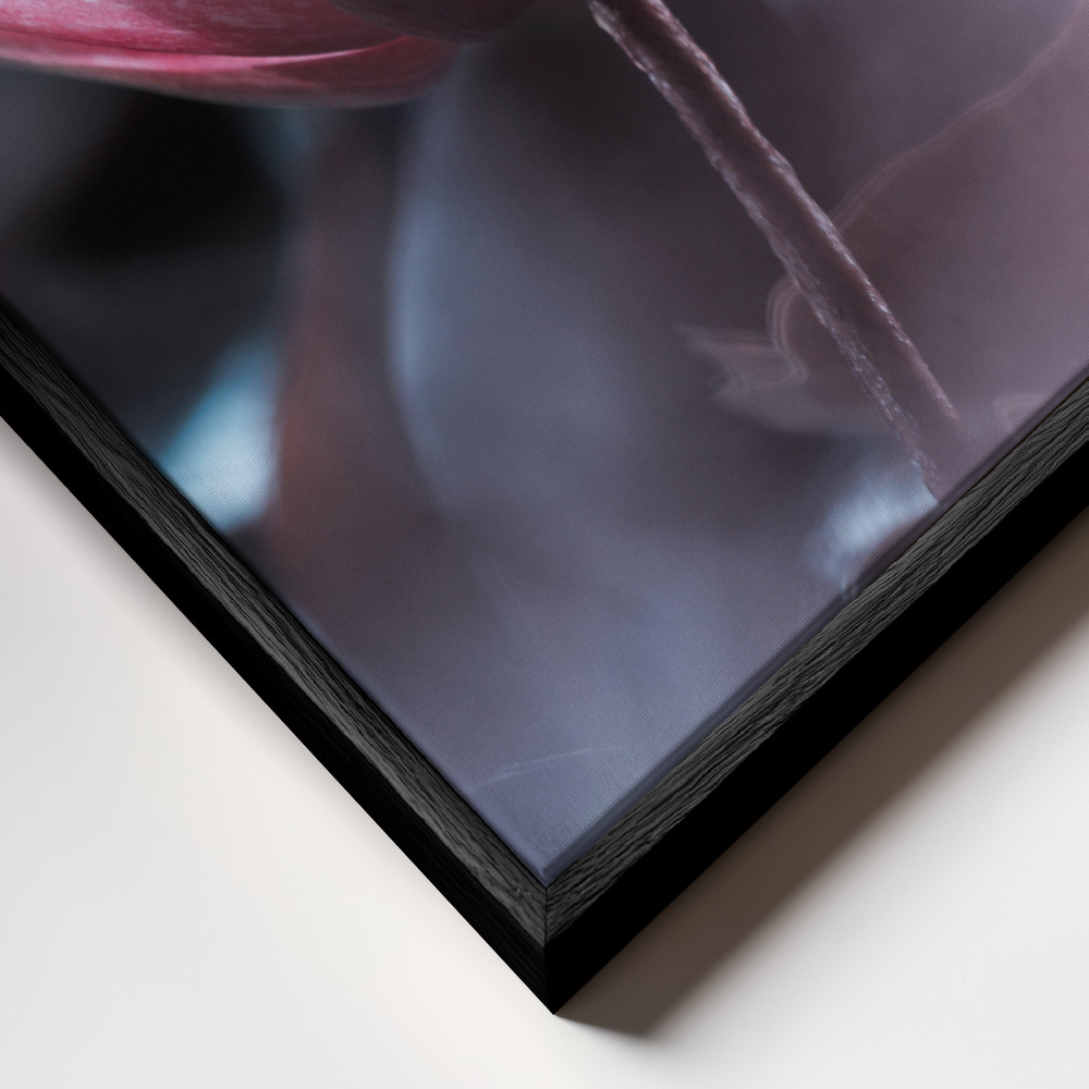 Canvas schilderi - Silence frame close-up - zwart frame