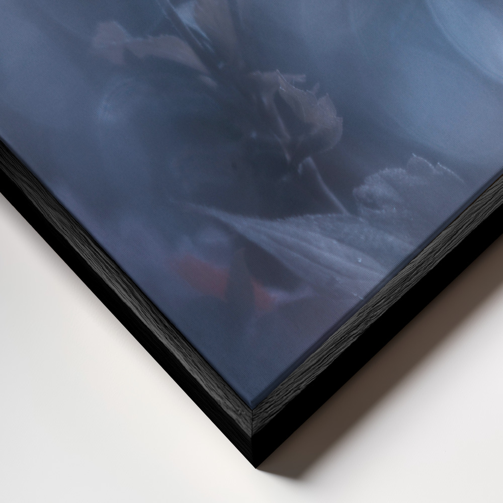 Canvas schilderi - Dancing in the dark frame close-up - zwart frame