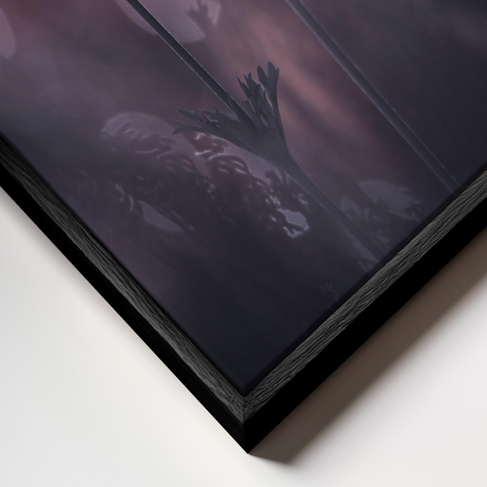 Canvas schilderi - Why does my heart feel so bad frame close-up - zwart frame