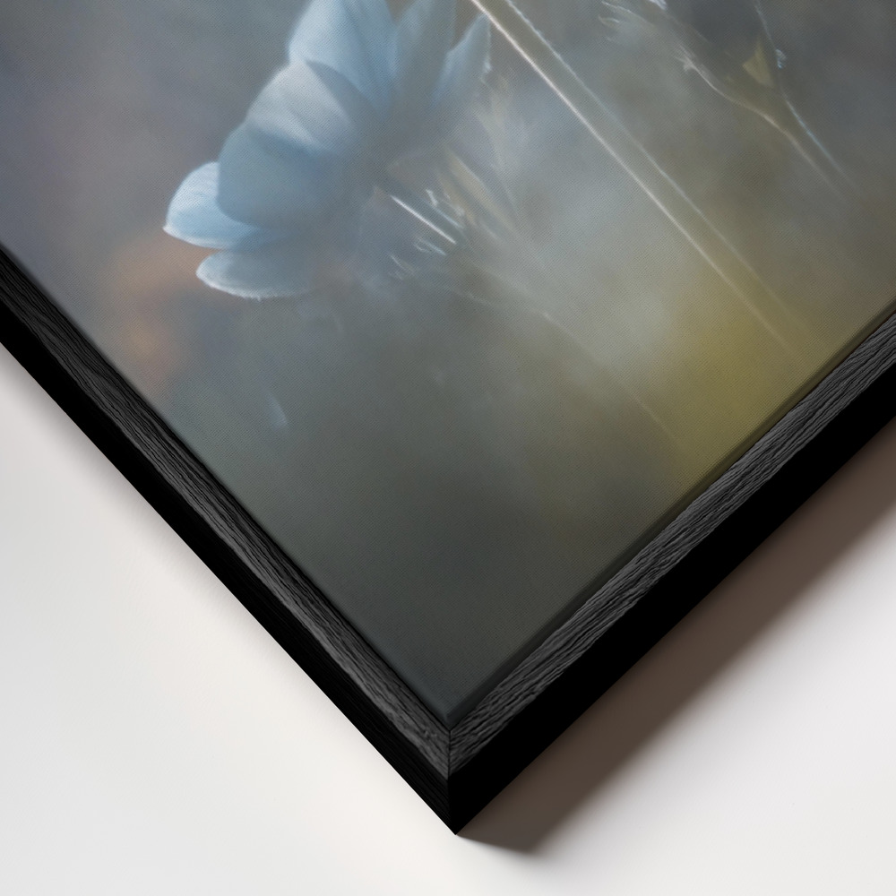 Canvas schilderi - Blossom like a flower frame close-up - zwart frame