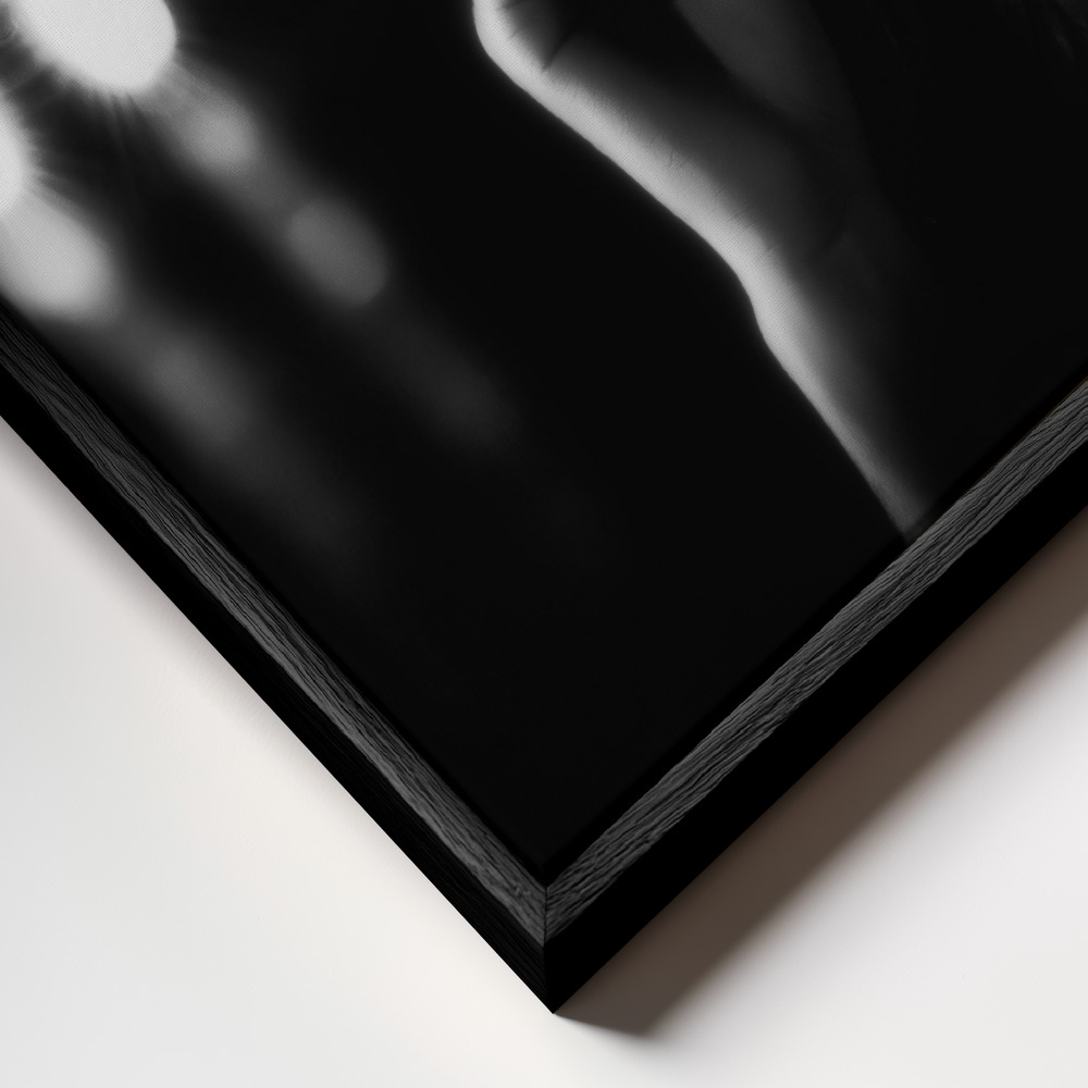 Canvas print - A night in the life frame close up - black frame