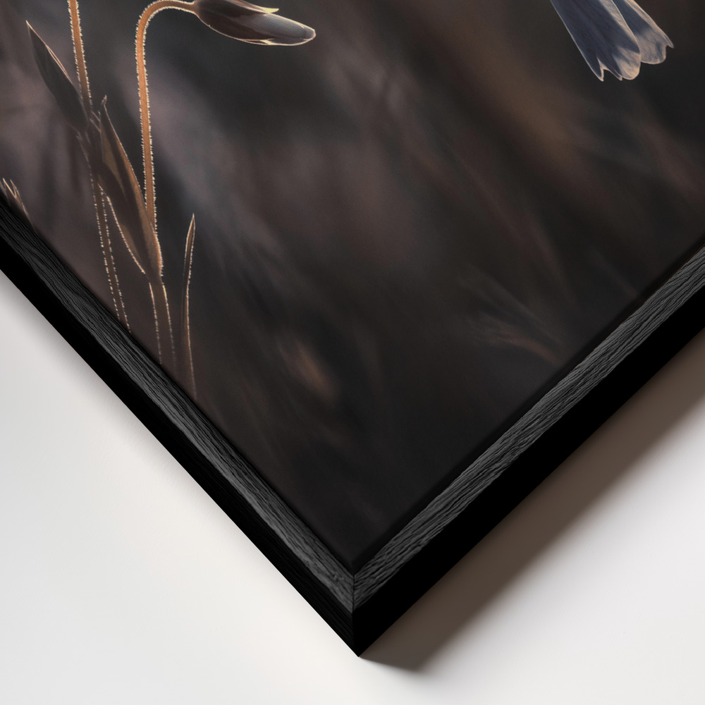 Canvas taulu - Spring Gift kehys lähikuvassa - musta kehys